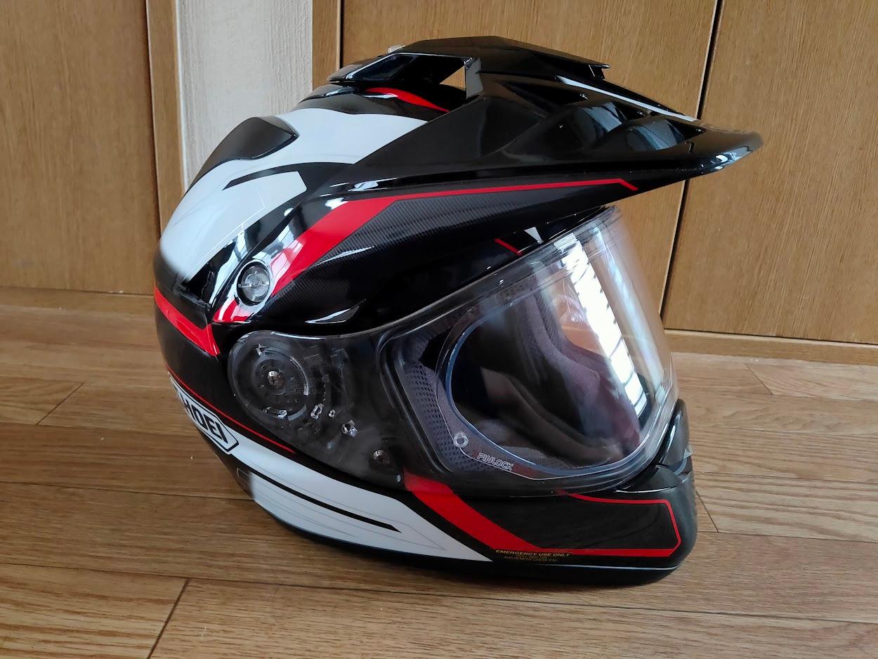値下げ！【外装美品、内装無し】SHOEI　 ADV　SEEKER　サイズL SHOEI ショウエイ HORNET ADV SEEKER オフロードヘルメット 除菌