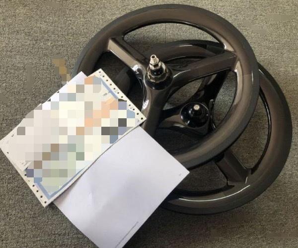 ブロンプトン 軽量 ホイール 前後セット 16インチ 349 シルバー