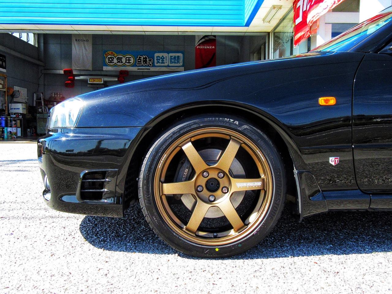 A-TECK TE35 ブロンズ ホイールグリップタイヤセット！ TE37