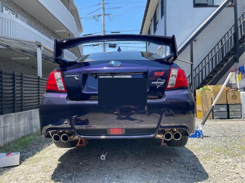 スバル純正　STIマフラー WRX STI/S4（VAG/VAB）2016年購入 WRX STI / S4 VAB/VAG テーパー マフラーカッター 90mm シルバー