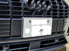 アウディ Audi 純正 フロントガラスシェード＆ケース ブラック シルバー Audi アウディ(Audi) 純正 フロントガラスシェード&ケース(L