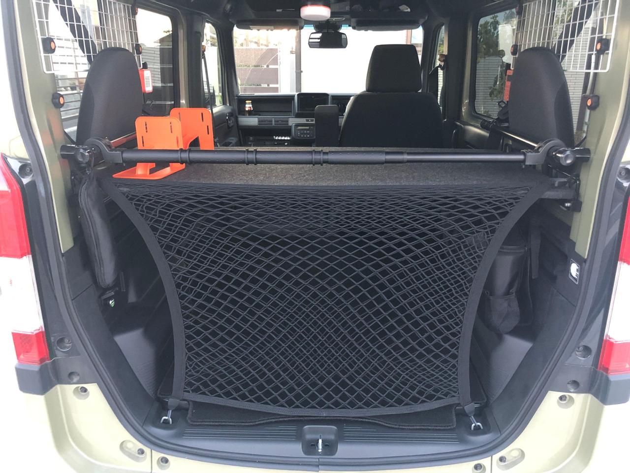 常盤tools 車用2層式ラゲージネット 全体ゴム製 2重式 ラゲッジ カーゴ トランク収納 60cm 80cm 日本語説明書 収納袋付属 のパーツレビュー N Van スタイル デブにんげん みんカラ