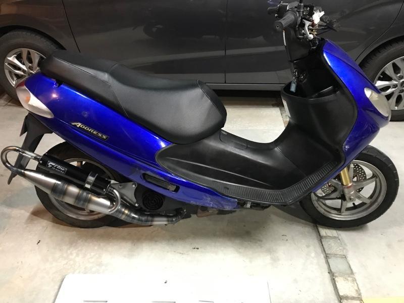 2021高い素材 rb-works製 新品 アドレス110 ユーロチャンバー シルバー