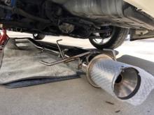 シルビア S14 オールステンマフラー 80-115Φ 砲弾 | Be Free