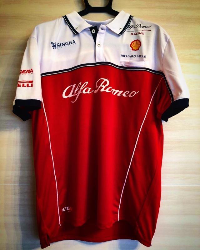 アルファロメオ(純正) Alfa Romeo Racing F1 2019 チームポロシャツ の