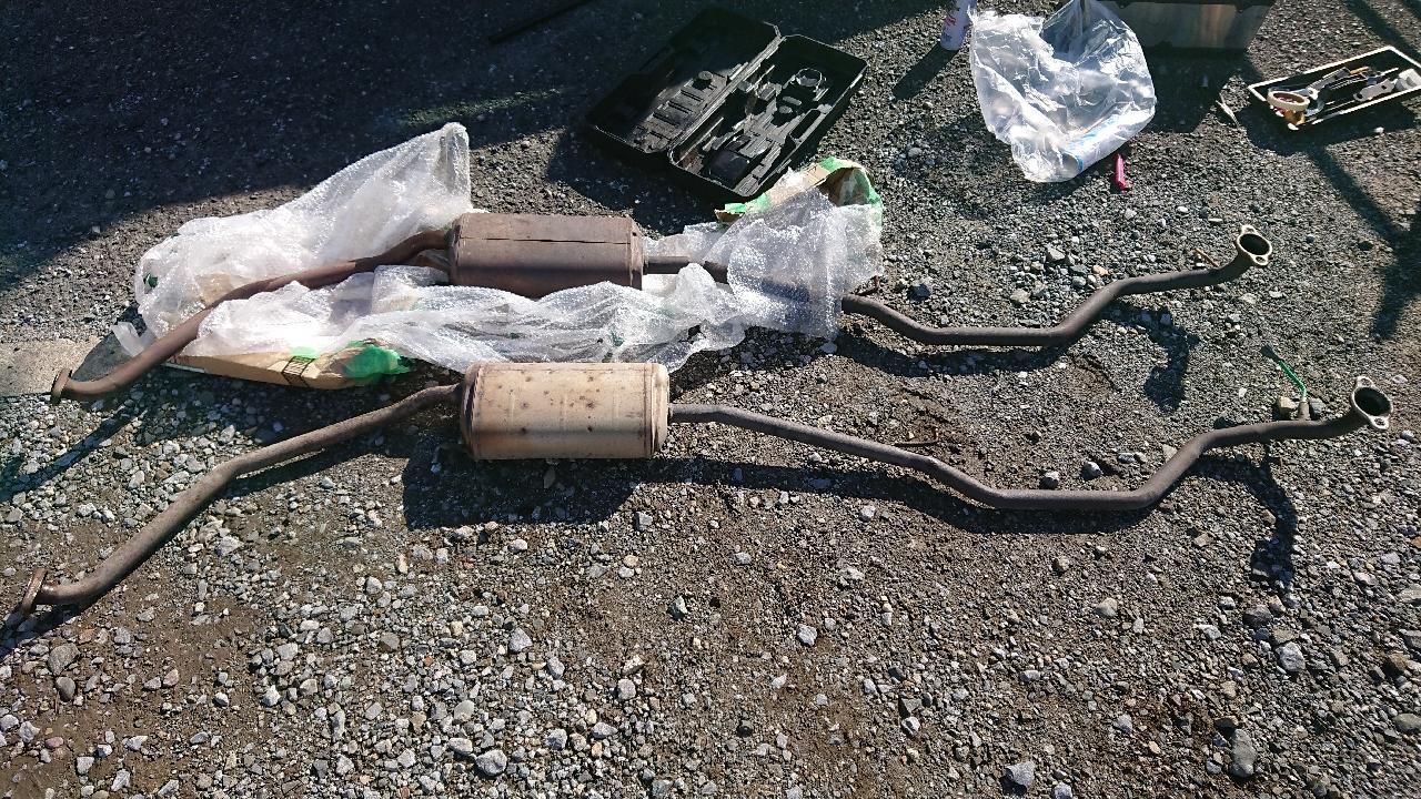 ダイハツKFDET ターボ用中間パイプ流用