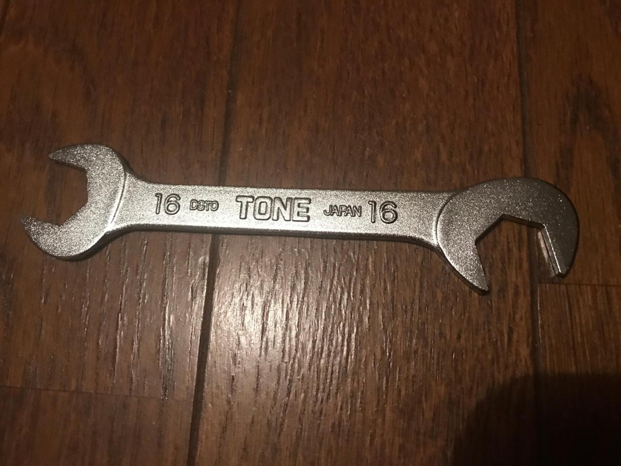TONE 薄型スパナ 16mm DSTO-16 のパーツレビュー | フィット（RS 