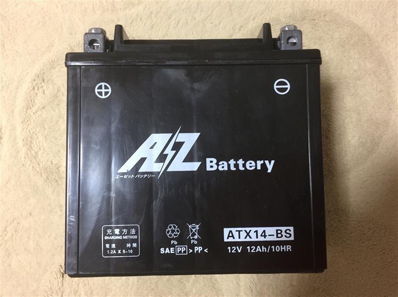 OKADA / 岡田商事 AZバッテリー ATX14-BS(YTX14-BS互換) の