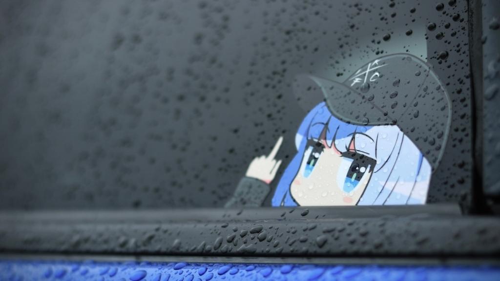 KAWAII FITMENT. KF Peeking sticker KFchan ver.8 のパーツ