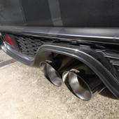 Amazon | マフラーカッター 1 個車の排気テールパイプ光沢のある
