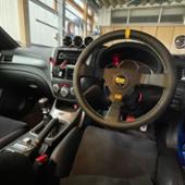 OMP ステアリング WRC レザー レッドステッチ Φ35 ほぼ未使用