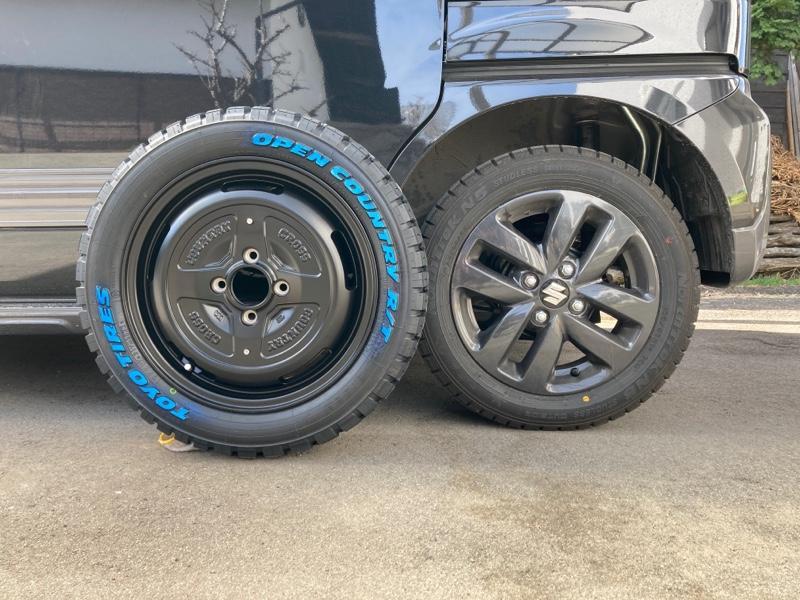 スズキ スペーシアギア 純正ホイール トーヨー オープンカントリーRT