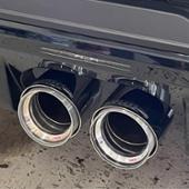 BMW MINI 採っ REMUS F54F60用カーボンテールパイプトリムクリア塗装