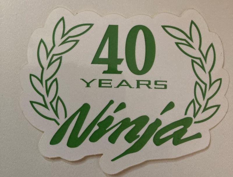 KAWASAKI ninja生誕40周年記念ステッカー のパーツレビュー KAWASAKI ninja生誕40周年記念ステッカー のパーツレビュー