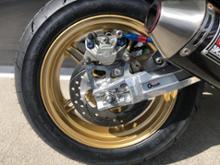 KAWASAKI 2018 Z125PRO SE 純正 ゴールドホイール のパーツ