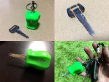新ロゴ 加工済マックツール 改造グリップキーホルダー緑