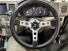 美品 希少 EVA RIGEL ステアリング 革ハンドル レトロ 32φ 旧車