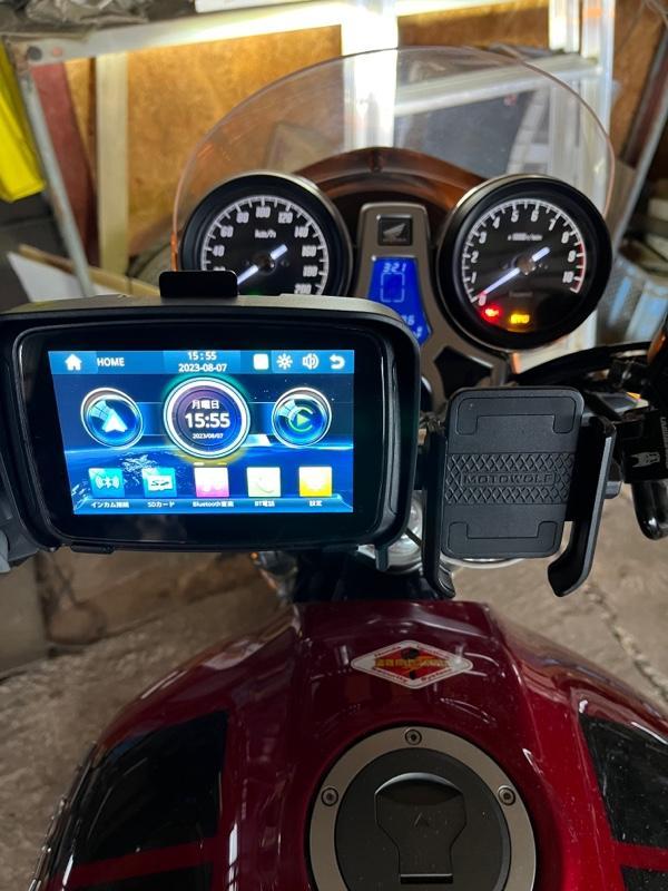 不明 5インチ バイク用 防水 ディスプレイオーディオ のパーツ
