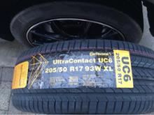 UltraContact UC6 225/50R17 Continental(コンチネンタル)のタイヤの ...