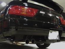 S13 シルビア/180SX SR20DET ターボ用 直管デュアル出しマフラー