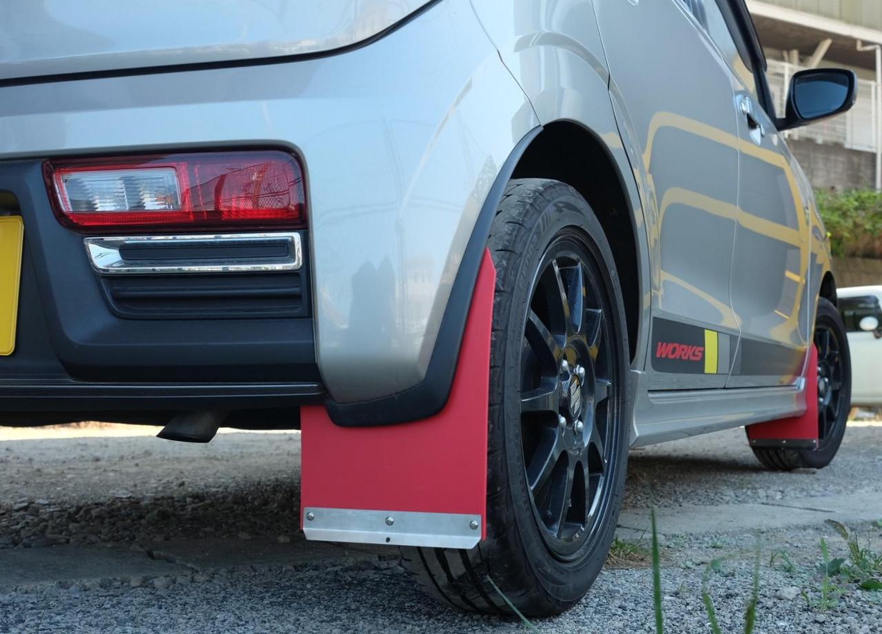 HA36S ワークス RS オリジナルEVAマッドフラップ 2mm 黄色 泥除け