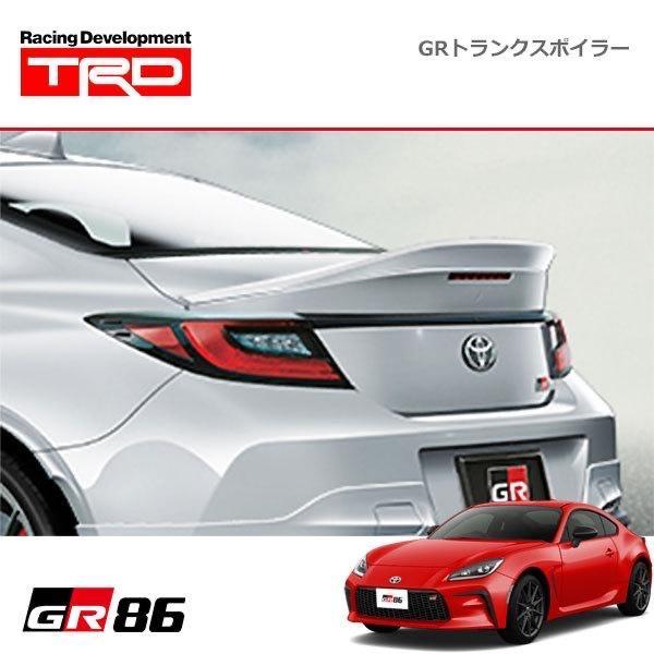 アイスシルバーのGR86に「GRトランクスポイラー(クリスタル