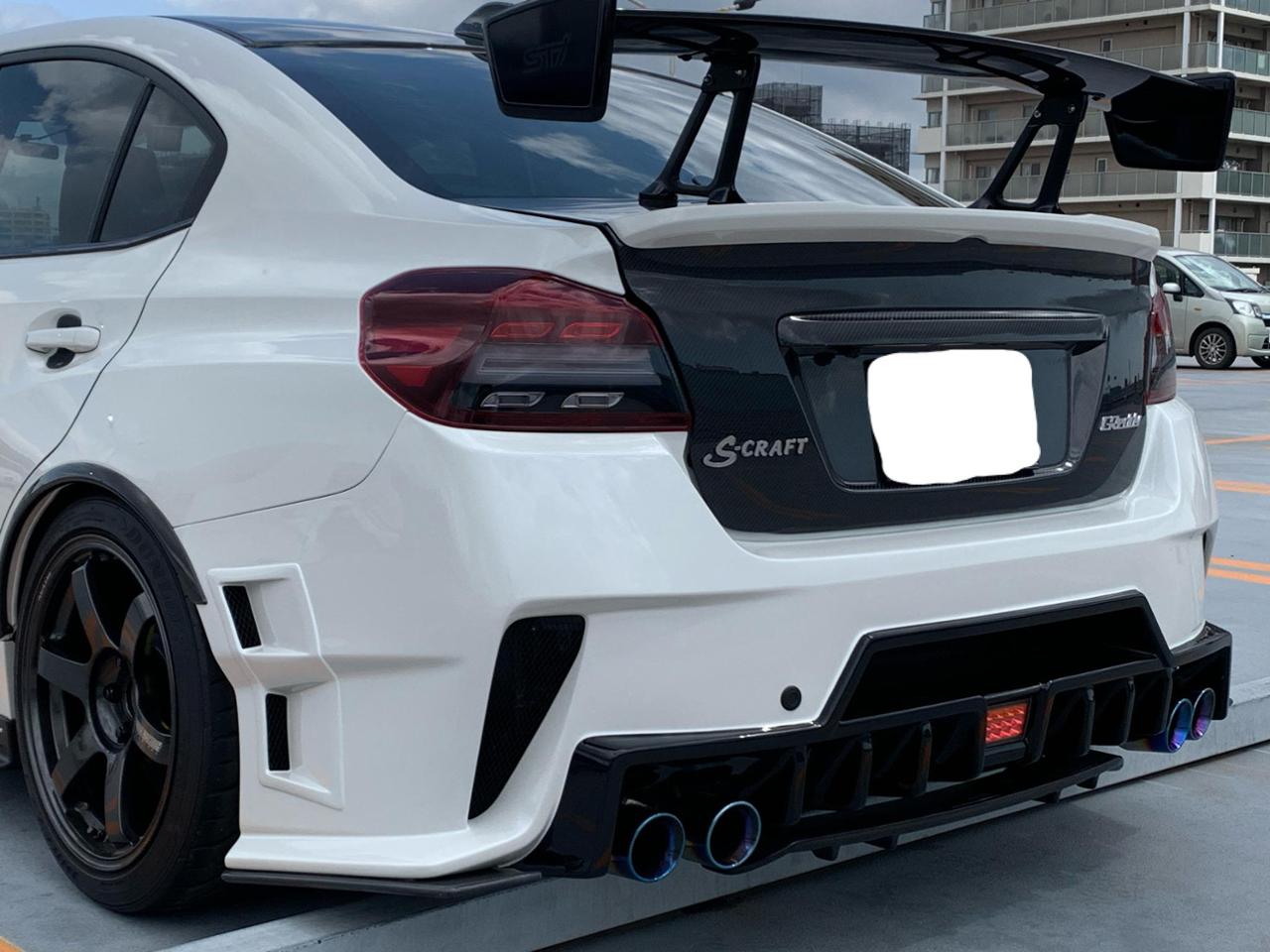 S−CRAFT製 WRX VAB 前期後期対応 リアバンパー-