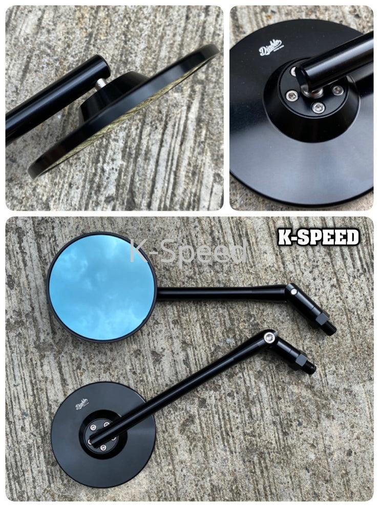 K-SPEED DX010 Diablo Custom Works CNC Mirror (Round Shape