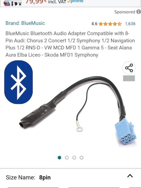 BlueMusic Bluetooth Audio Adapterの取付(40,279km)（アウディ