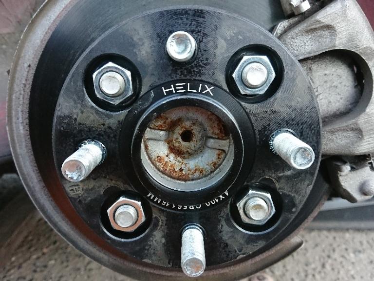 HELIX HELIX ハブ付 ワイドトレッドスペーサー 4H PCD100 15mm