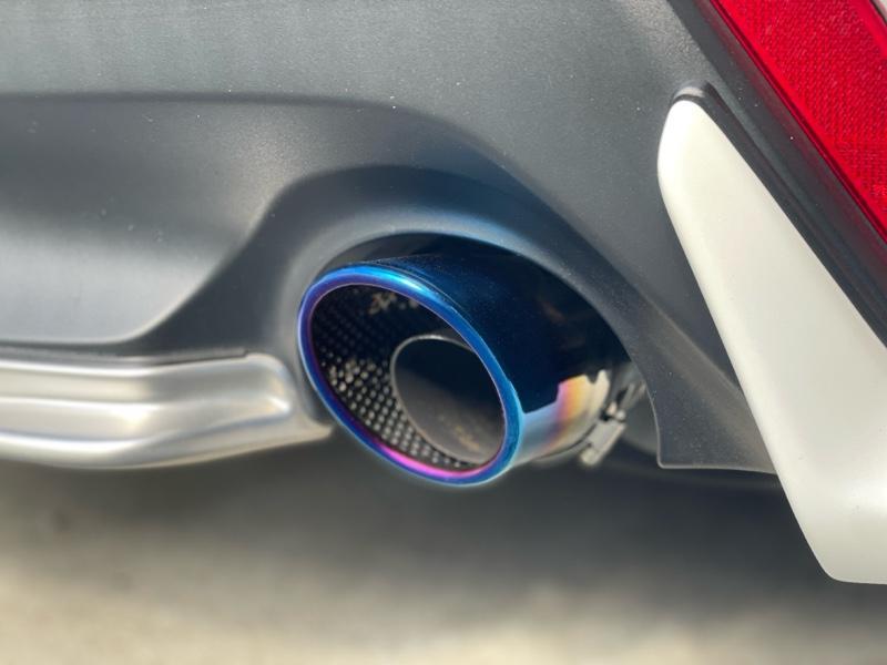TOYOTAクラウン チタンブルーカラーマフラーカッター 【A】2個