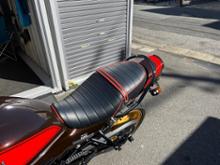 Archi タンデムグラブバー漆黒メッキ ARCHIロングテールカウル