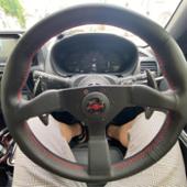 【レア！】アバルト適合 パドルシフター【ワークスベル】補修パーツ付き Works Bell PADDLE SHIFTER NEO ユニバーサルタイプ｜ラテン車の