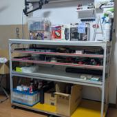 自作 アルミフレームで製作したワークベンチ