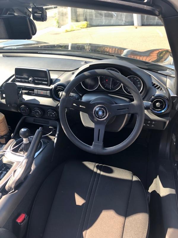NARDI コンペティション 33 BLKパンチングレザー&ブラック
