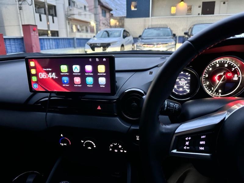 Herilary 10インチ ポータブル カーオーディオ CarPlay&amp;Android Autoに対応