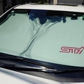 STI ステアリングカバー付サンシェードver.2 STI ハンドルカバー付きサンシェード Ver.2 取付作業 SUBARU WRX