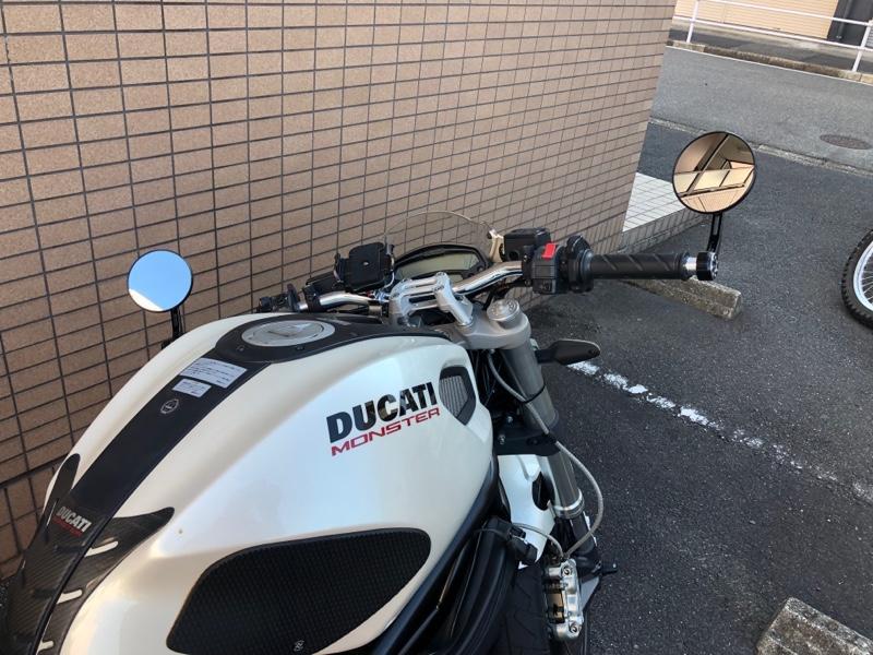 バイクミラー 用 ドゥカティ 用 彩り モンスター 696 795 用