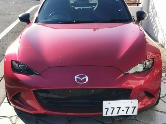 GRF NDロードスター用 ナンバープレートオフセットステー の