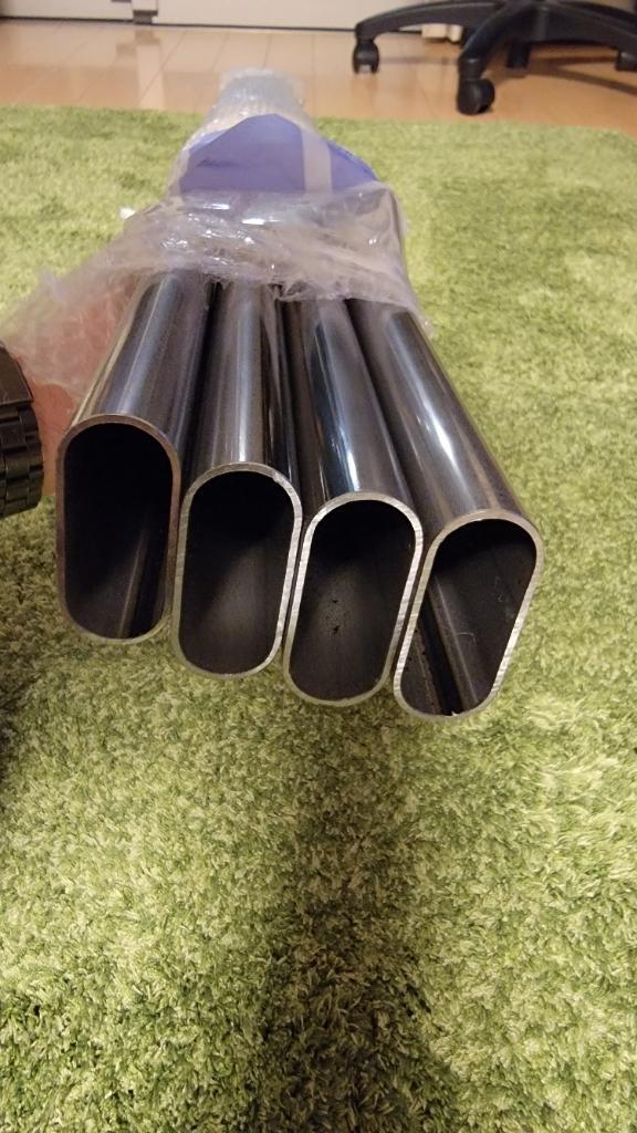 ドットジェイ 鉄・楕円パイプ 46 x 20-1400mm のパーツレビュー