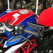 DAYTONA HIGHSIDER　バーエンドミラー　アクション