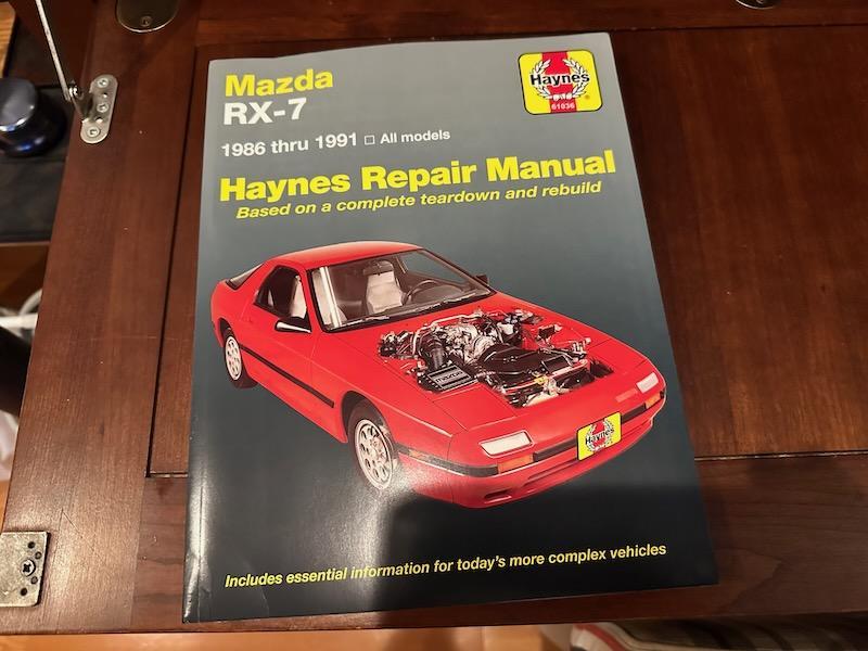 Haynes Mazda RX7 Repair Manual のパーツレビュー | RX-7(吉田