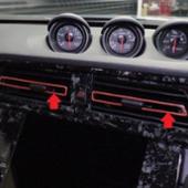 AQUAE フェアレディZ　RZ34　エアコンダクトガーニッシュシート　ライン入り