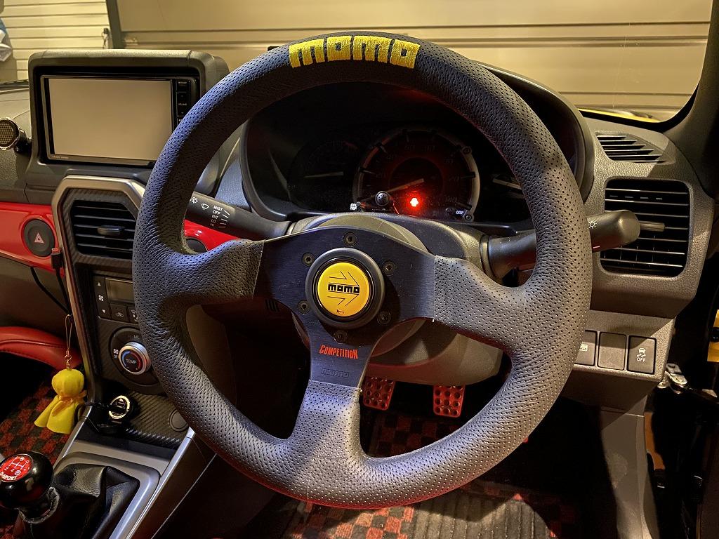 コペン GR モモステアリング ステアリング 新車外し パドル