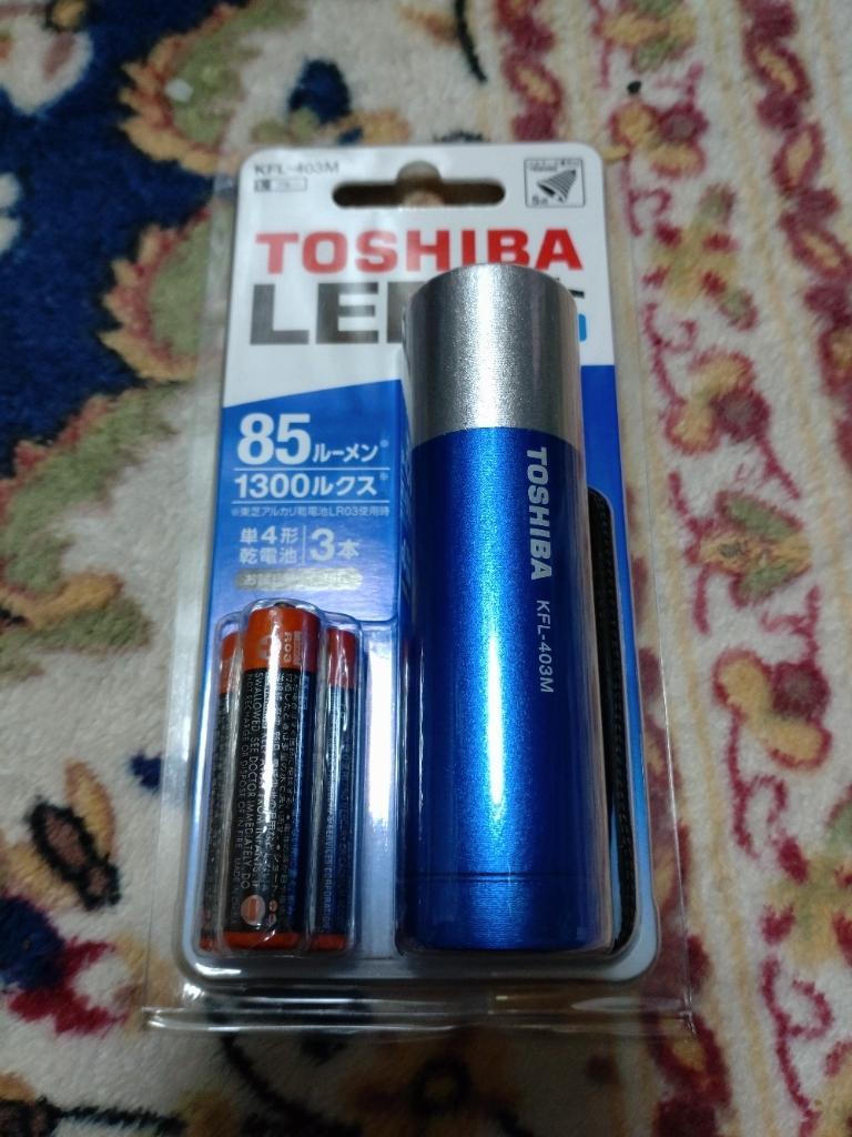 により （まとめ）東芝 LEDミニカラ―ライト KFL-403M ブラックの通販は