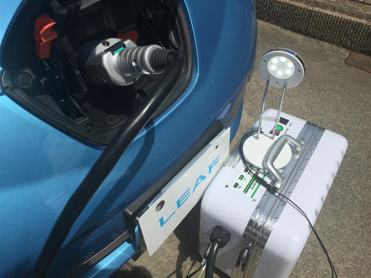 災害時に役立つリーフ To 100vを試してみました Leaf Miharunoのブログ アクアブルーの世界へようこそ Leaf Miharuno みんカラ