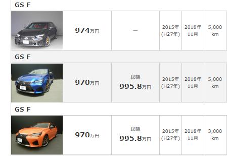 レクサスgs F中古車そろそろ買い時か R３５のブログ 車大好き みんカラ