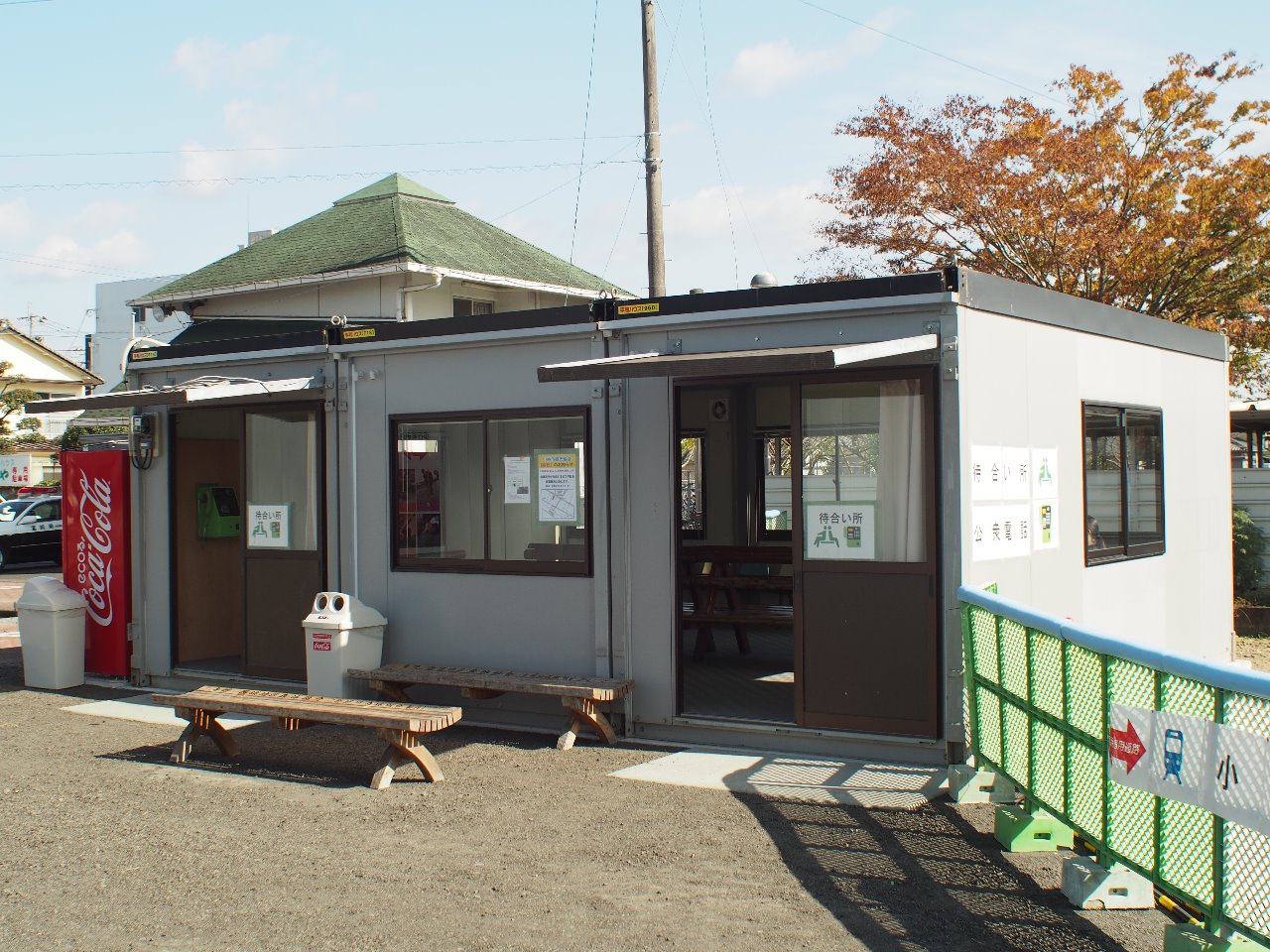 JR吉都線　小林駅　仮設待合所