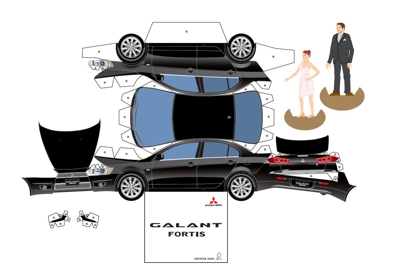 「三菱車 の ペーパークラフト を 作ってみよう ・・・・」アクア ASX Ralliartのブログ ...