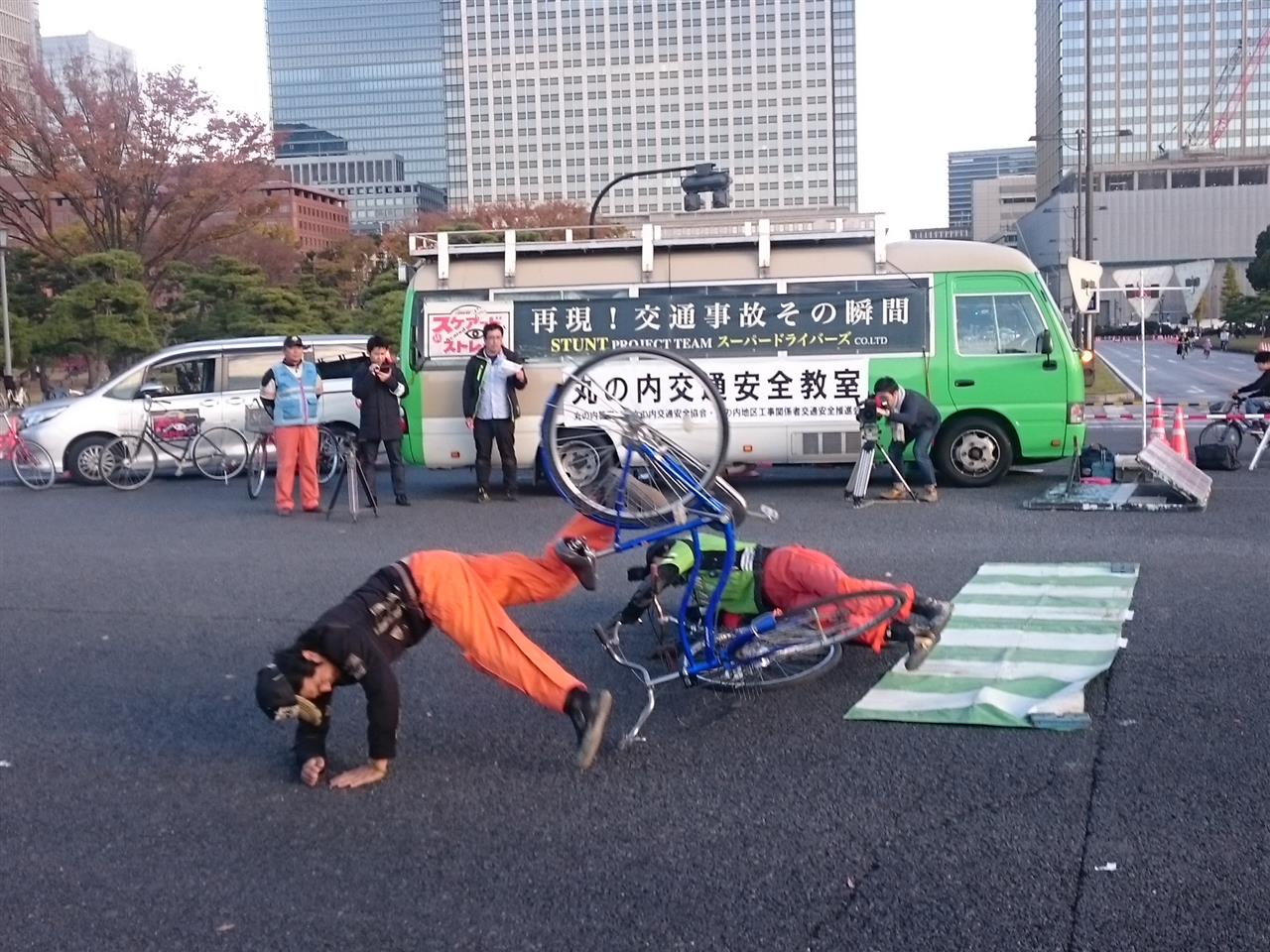 車 横から自転車 Kuruma